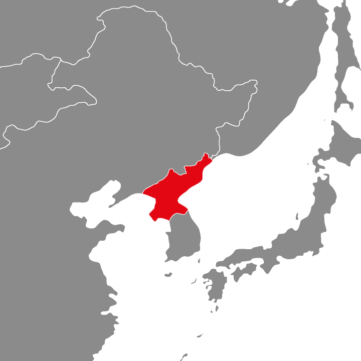 Korea Północna - mapa