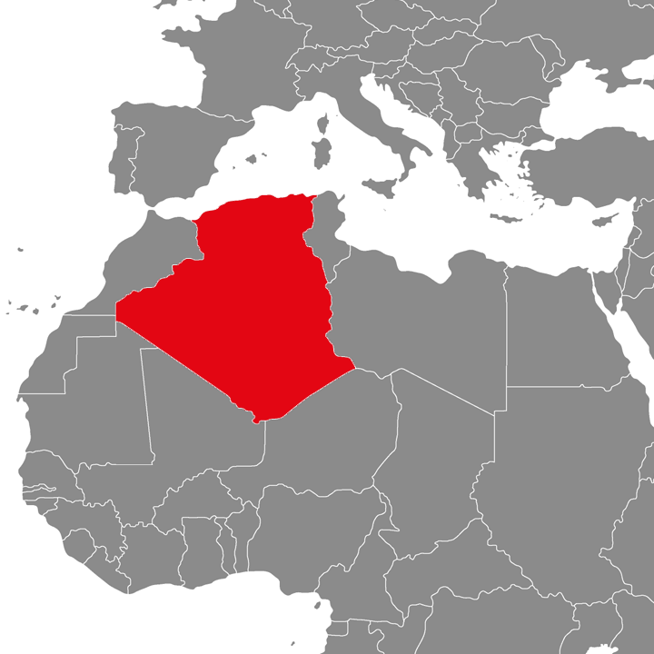 Algieria - mapa