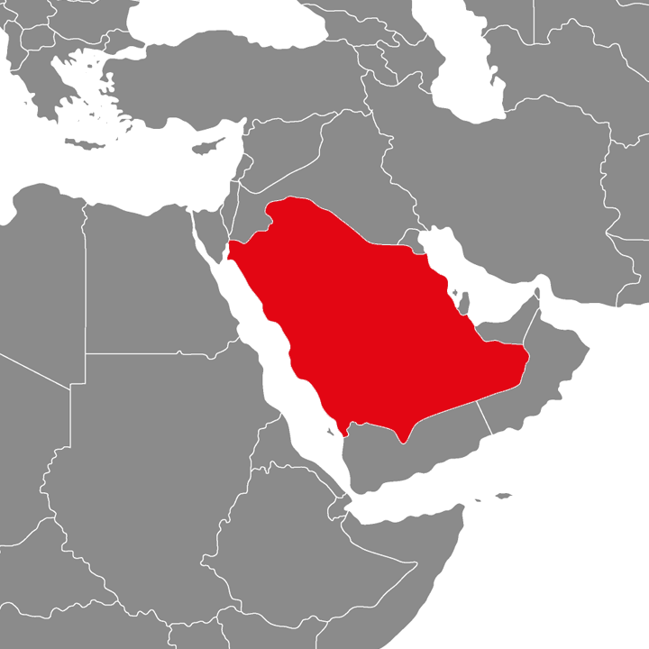 Arabia Saudyjska - mapa