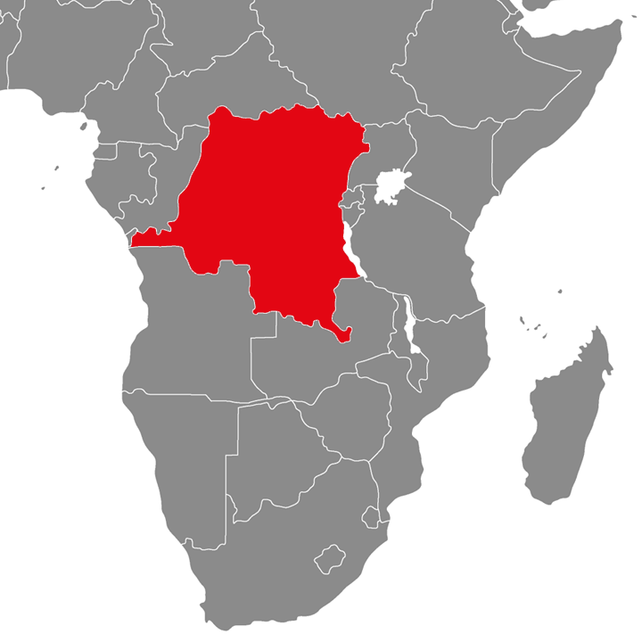 Demokratyczna Republika Konga - mapa