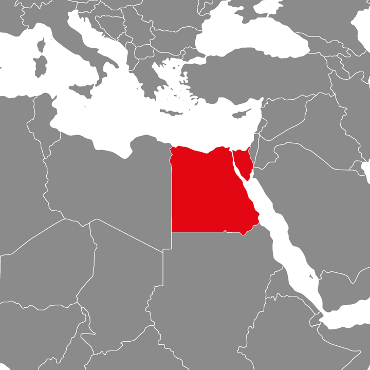 Egipt - mapa