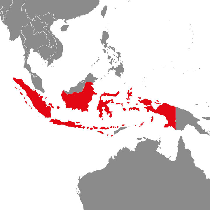 Indonezja - mapa
