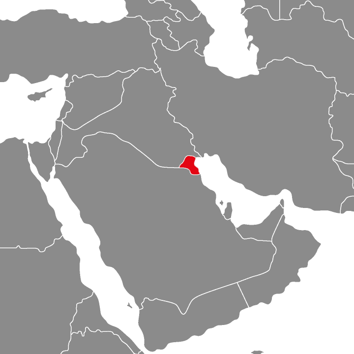 Kuwejt - mapa