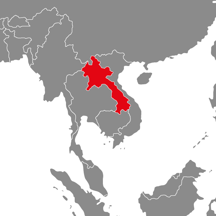 Laos - mapa