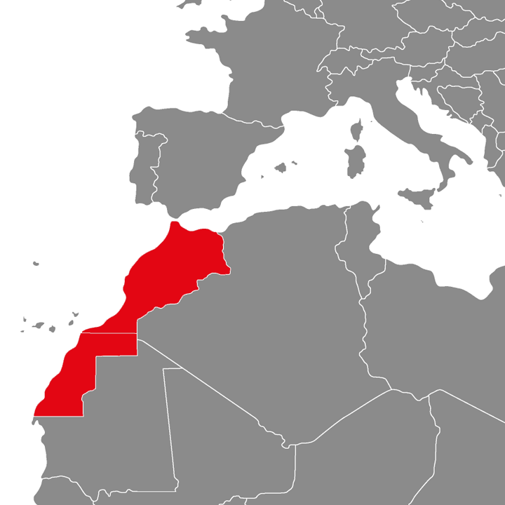 Maroko - mapa