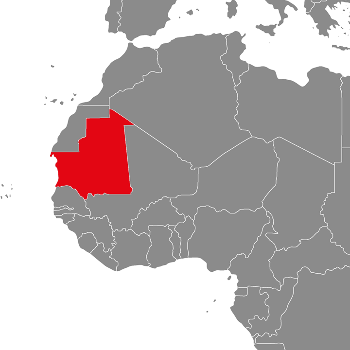 Mauretania - mapa