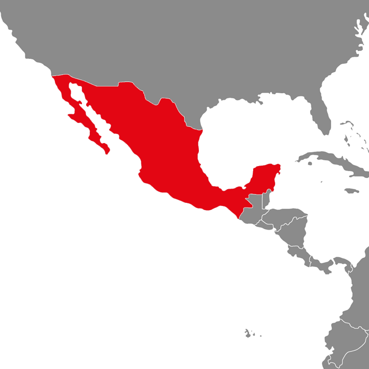 Meksyk - mapa