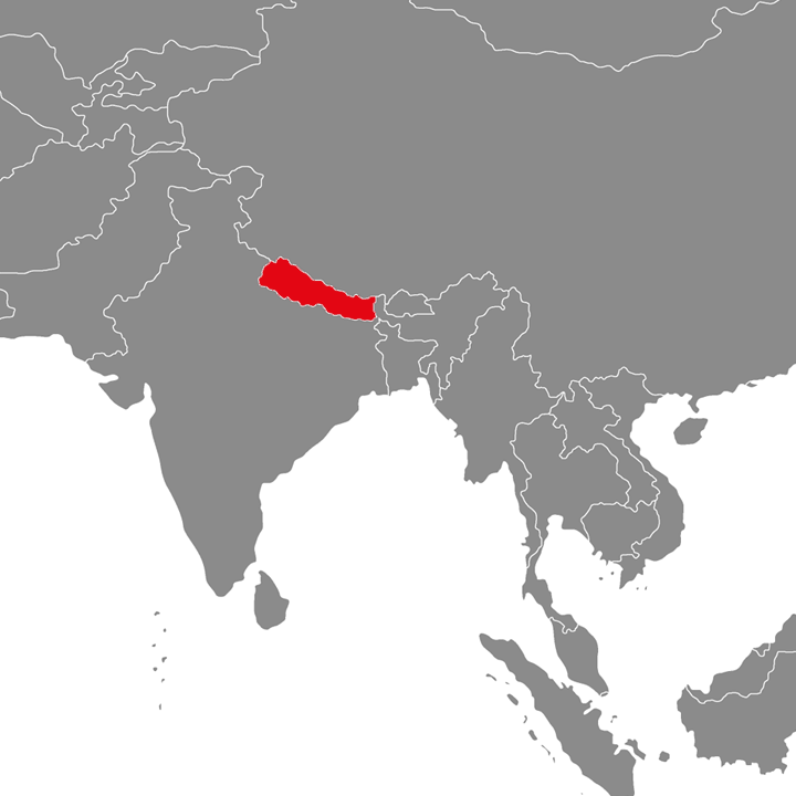 Nepal - mapa