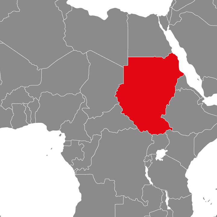Sudan - mapa