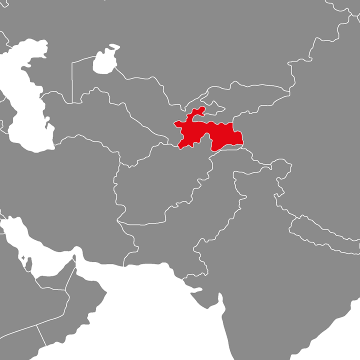 Tadżykistan - mapa