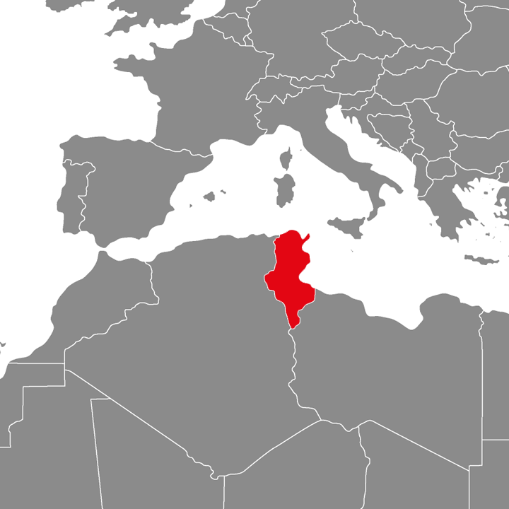 Tunezja - mapa