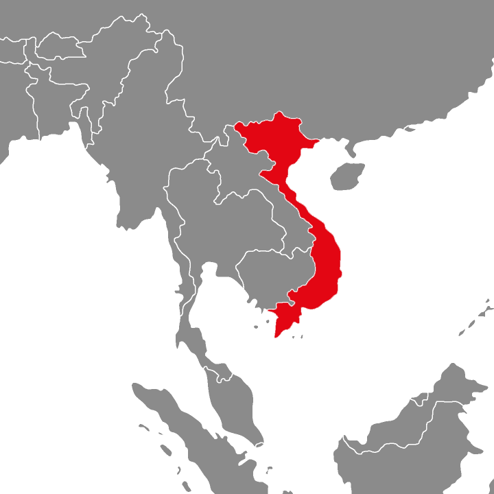 Wietnam - mapa