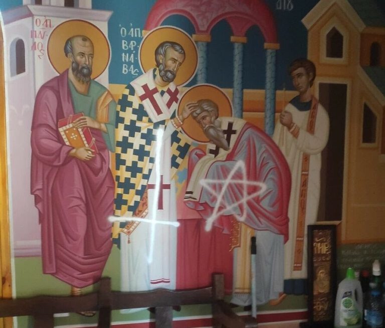 Zniszczenie cerkwi na Cyprze